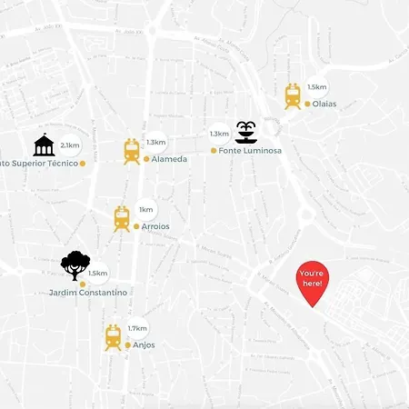 דירה Urban Haven A 2br Modern Retreat ליסבון